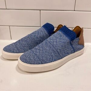 Pharrell Williams Adidas Vulc Men’s Slip On Sneakers 7.5 Blue Excellent